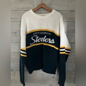 Pittsburgh Steelers Cliff Engle Vintage Sweater Size Large
